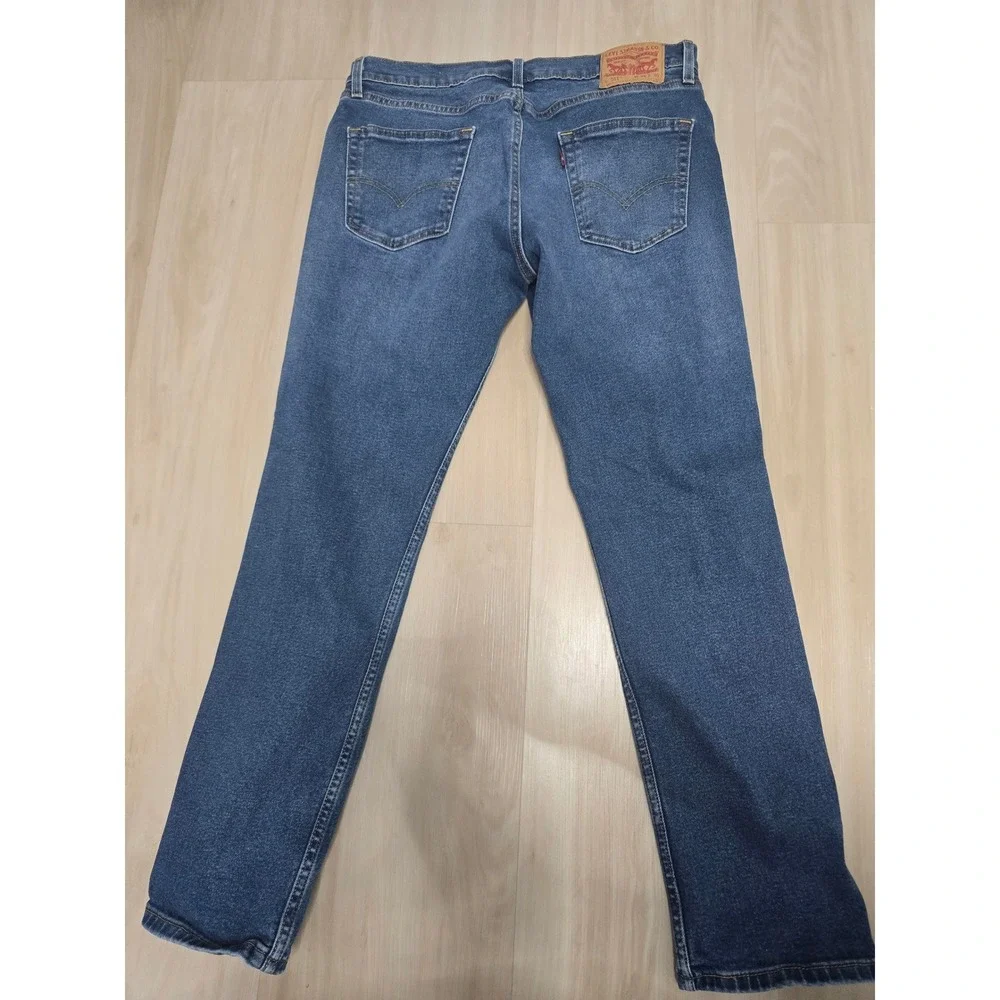 Levis 511 Slim Fit Jeans Mens 34x30 Medium Wash Blue Denim 04511-4867 - Picture 3 of 7